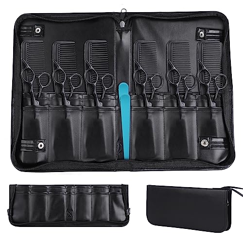 Hair Stylist Shear Scissors Holder Bag Shear Holder Shear Cases for Hairstylists Grooming Scissors Storage Barber Pouch Cases for Hairdressers, Professional Scissors Organizer Bag Salon Tools Case
