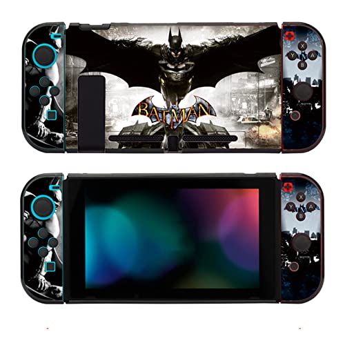 For Batman Protective case Compatible with Nintendo Switch Classic Famous Video Game Cute Desgin Cover for Every Batman Fans or Switch Players PC Hard and Drop-Proof Cases