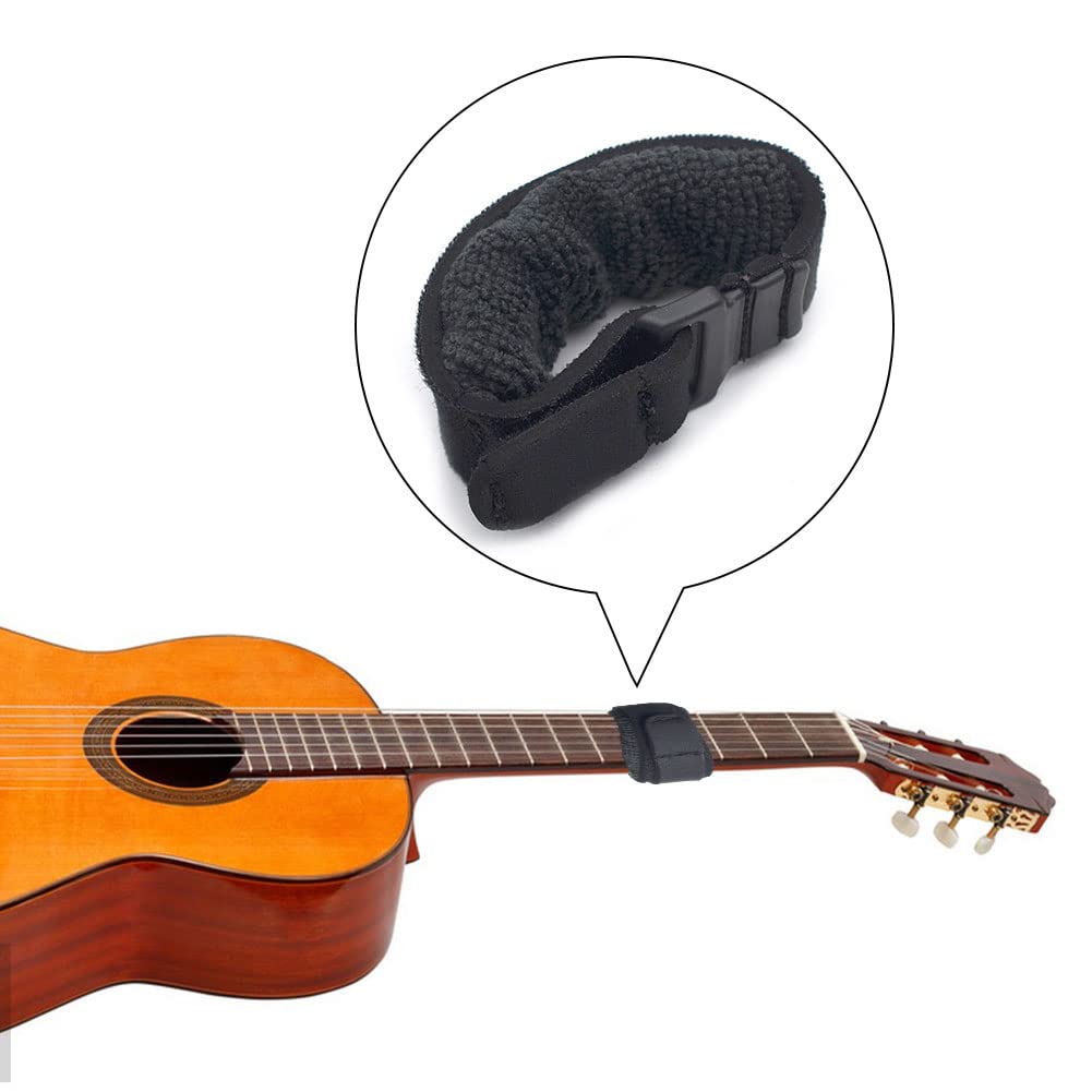 Guitarra Bajo Cuerda Mudo, Silencio de Guitarra, Correa de Silencio para Guitarra, Silenciador de Cuerdas de Guitarra, Noise Reducer Dampener para Guitarras, Bajos y Otros Instrumentos de Cuerda