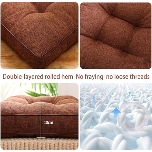 Coussin de chaise en lin épais pour soulager l'assise prolongée sur tabouret
