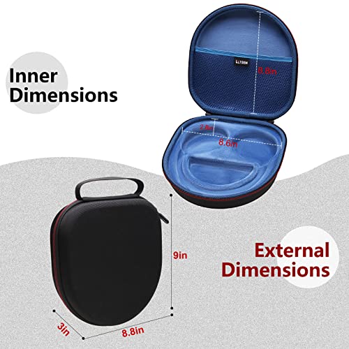 Image of LTGEM Case Compatible with Sony WH-CH720N / WH-CH520 / WHCH710N / WH-CH510 Noise Canceling Headphones Over The Ear Headset, Black+Blue