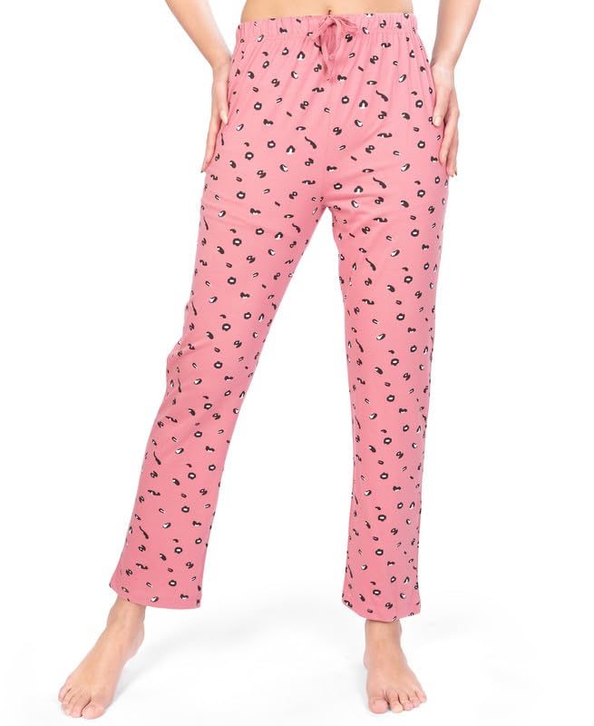 Image of Real Basics Women's Cotton Printed Pyjama pack of 3