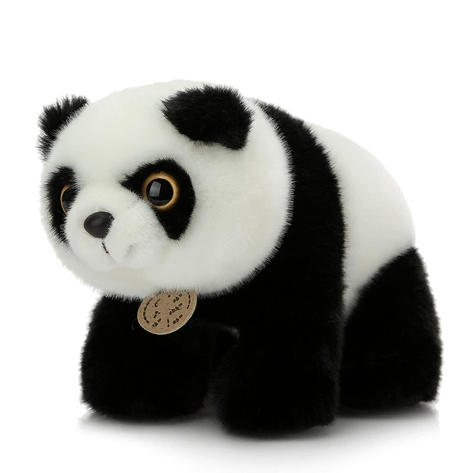 Panda toy, standing giant panda, plush stuffed panda animal toy, soft and delicate, family car decoration ornaments for children, girls and boys