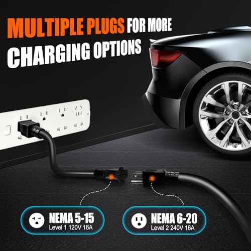 TopAutoGear-Electric-Vehicle-Charger-Level-1-2-16-Amp-EV-Charging-Station-Includes-NEMA5-15P-6-20-Plug-Compatible-with-J1772-Electric-Cars-Household-Travel-Travel-Portable-Charger