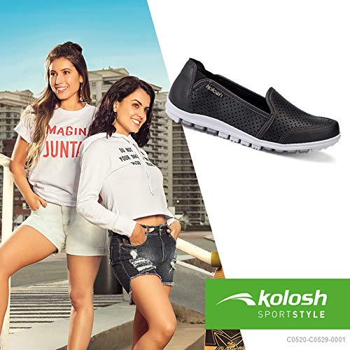 Sapatilha Kolosh Slip On Feminino Preto 36