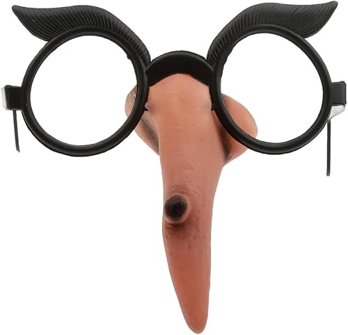 Novedoso disfraz de nariz de bruja para despedida de soltera, gafas de noche, marco de Halloween, accesorios