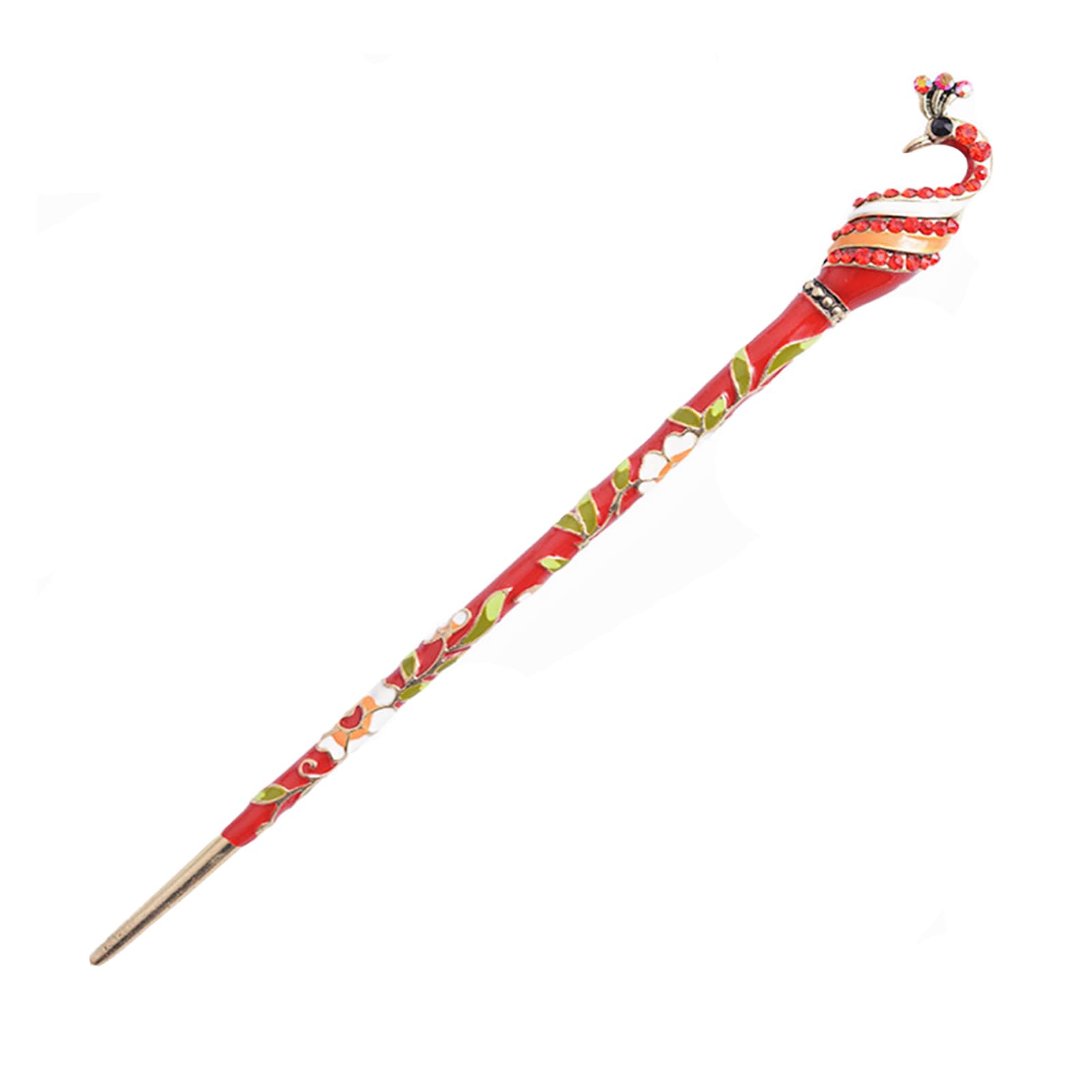 Chinese Hair Stick for Long hair 6.1" Metal Hair Pins for Buns Vintage Hair Sticks for Women Daily Party (1pack)