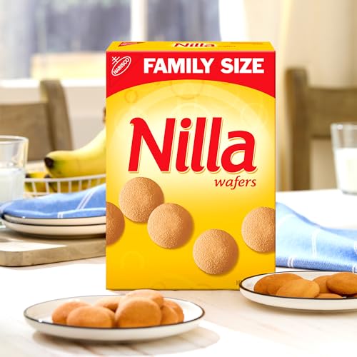 Image of Nilla Wafers Cookies, Vanilla, 15 oz | Family Size | Pack of 2