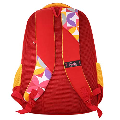 Image of Genie Spray Backpack for Women - 3 compartments, Stylish and Trendy College Backpacks for Girls, Water Resistant and Lightweight Bags, Easy to Carry Backpacks for Women. Collection (Red)