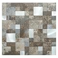 DICOFUN 12" x 12" Square Mosaic Peel and Stick Tile Backsplash, Mixed Metal Silver Stick on Wall Kitchen and Bathroom Tiles, Stick on Backsplash for Stove (10, Beige & Brown Slate)