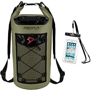 Piscifun Waterproof Dry Bag Backpack 20L Floating Dry Backpack with Waterproof Phone Case