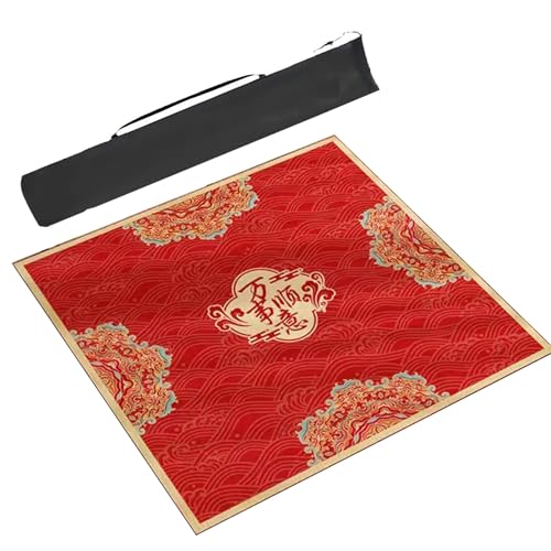 mahjong mat, mantel antideslizante para mesa de mahjong 70x70cm miniatura 1