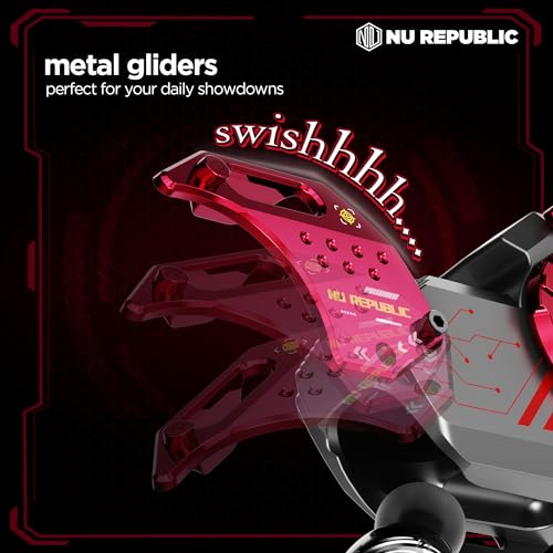 Nu Republic Cyberstud Red Fidget Spinner Earbuds - Image 5