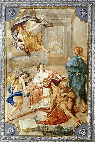 Peinture sur Toile Allégorie du Clementino d'Anton Raphael Mengs 60x90cm