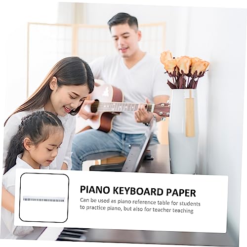 BESTonZON 3 Pcs 88 Clavier Pratique Autocollant Graphique Papier Clavier Carte Papier Couché Blanc Clavier Échelle Autocollant Piano Doigté Autocollant Clavier Papier De Formation Clavier - Les Beatles, Paul McCartney, John Lennon, RIngo Starr, George Harrison BESTonZON 3 Pcs 88 Clavier Pratique Autocollant Graphique Papier Clavier Carte Papier Couché Blanc Clavier Échelle Autocollant Piano Doigté Autocollant Clavier Papier De Formation Clavier – Image 4