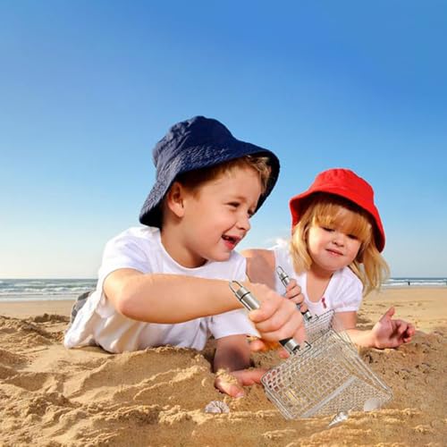 Pala de malla para playa grande 5.7x5.7 in Sifter metal miniatura 5