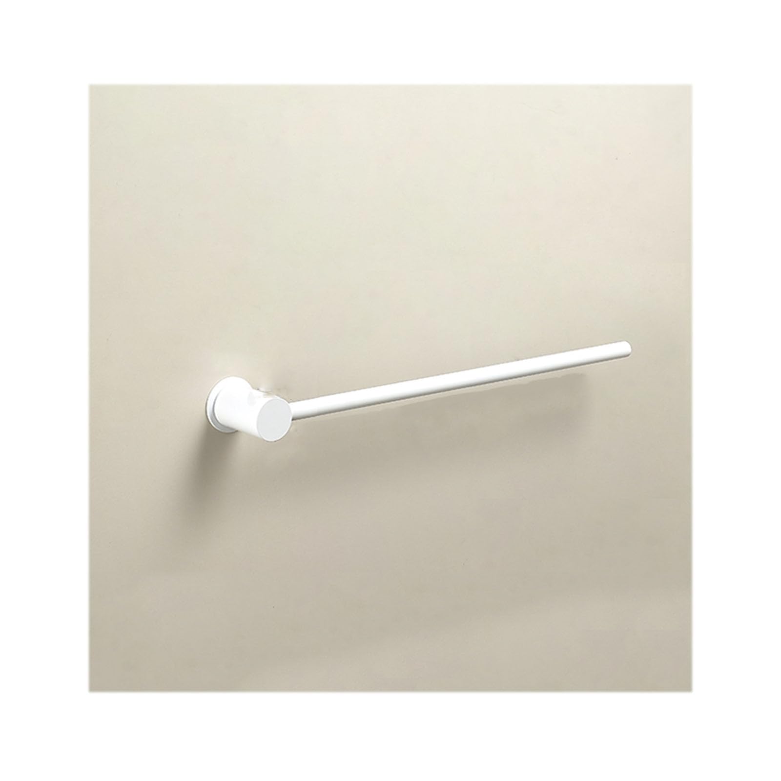 Portasciugamani orizzontale in alluminio, porta asciugamani da bagno, accappatoi e pantofole, organizer per bagno, cucina, hotel, bianco, 40 cm, design durevole