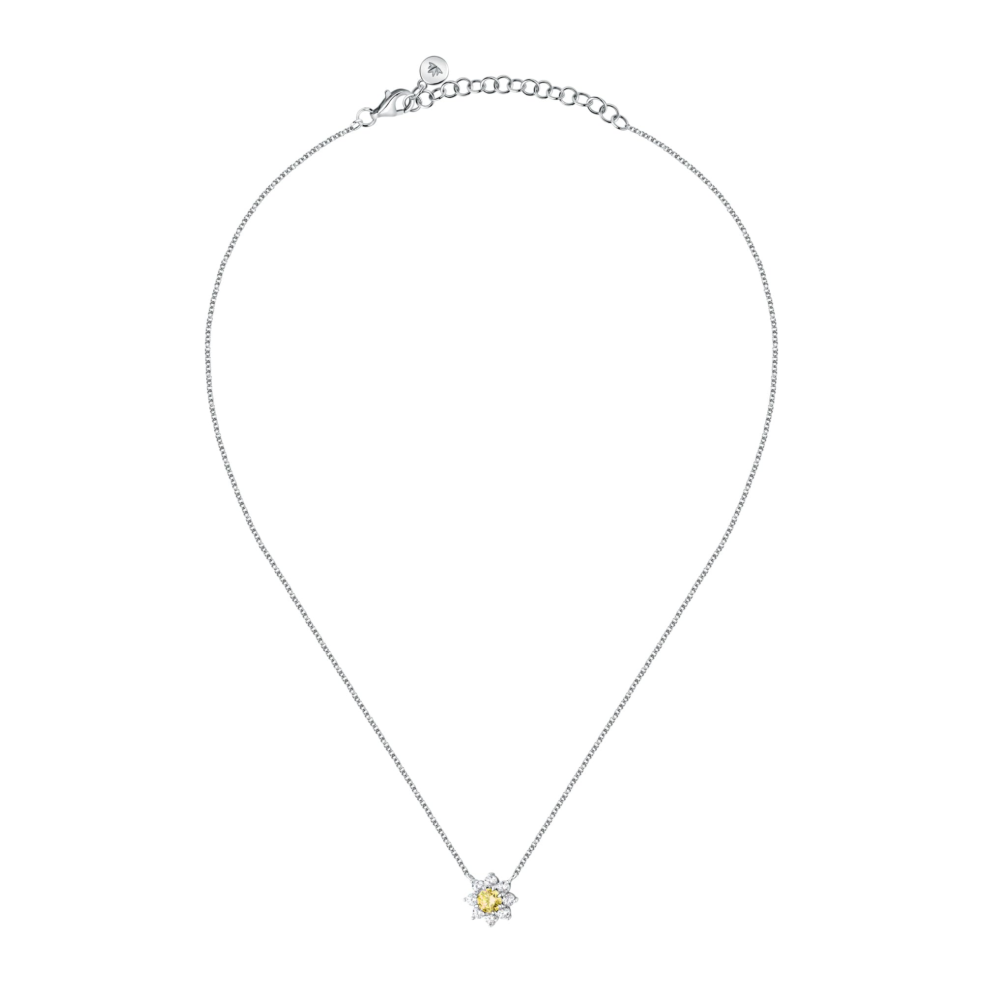 Morellato Collana da donna in argento 925% riciclato, con zirconi, collezione Tesori - SAIW184