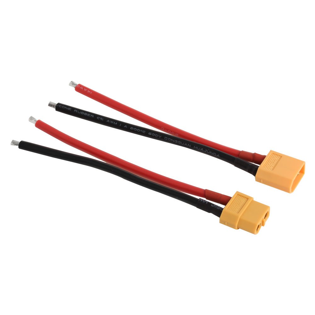 1/2 Pz/set XT60 Connettore Batteria Maschio Femmina Spina Maschio Femmina Con Cavo In Silicone 14 AWG Di Alta Qualà - Foto 5