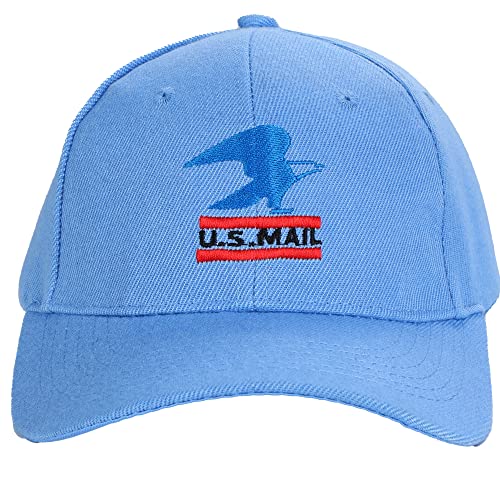 Mailman Hat+Postman Bag [ 2 In 1 ] Mr. Postman Costume Blue Cap Mail Carrier Accessories Postman Dress Up For Children #TOP5