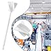 Pumixiy Epoxy Mixer Drill Attachment Paddle with Spiral Blade for Paint Resin Ceramic Glaze and Liquid Mixing, Stirrer for Building and Industrial Applications(White)