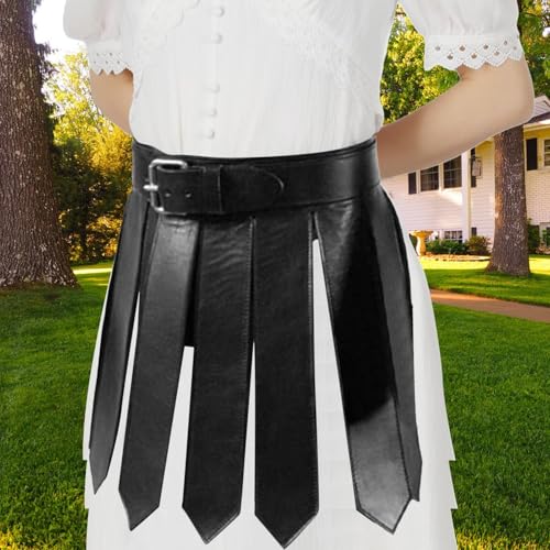 Ceinture médiévale rétro avec jupe à franges légère de scène - 3