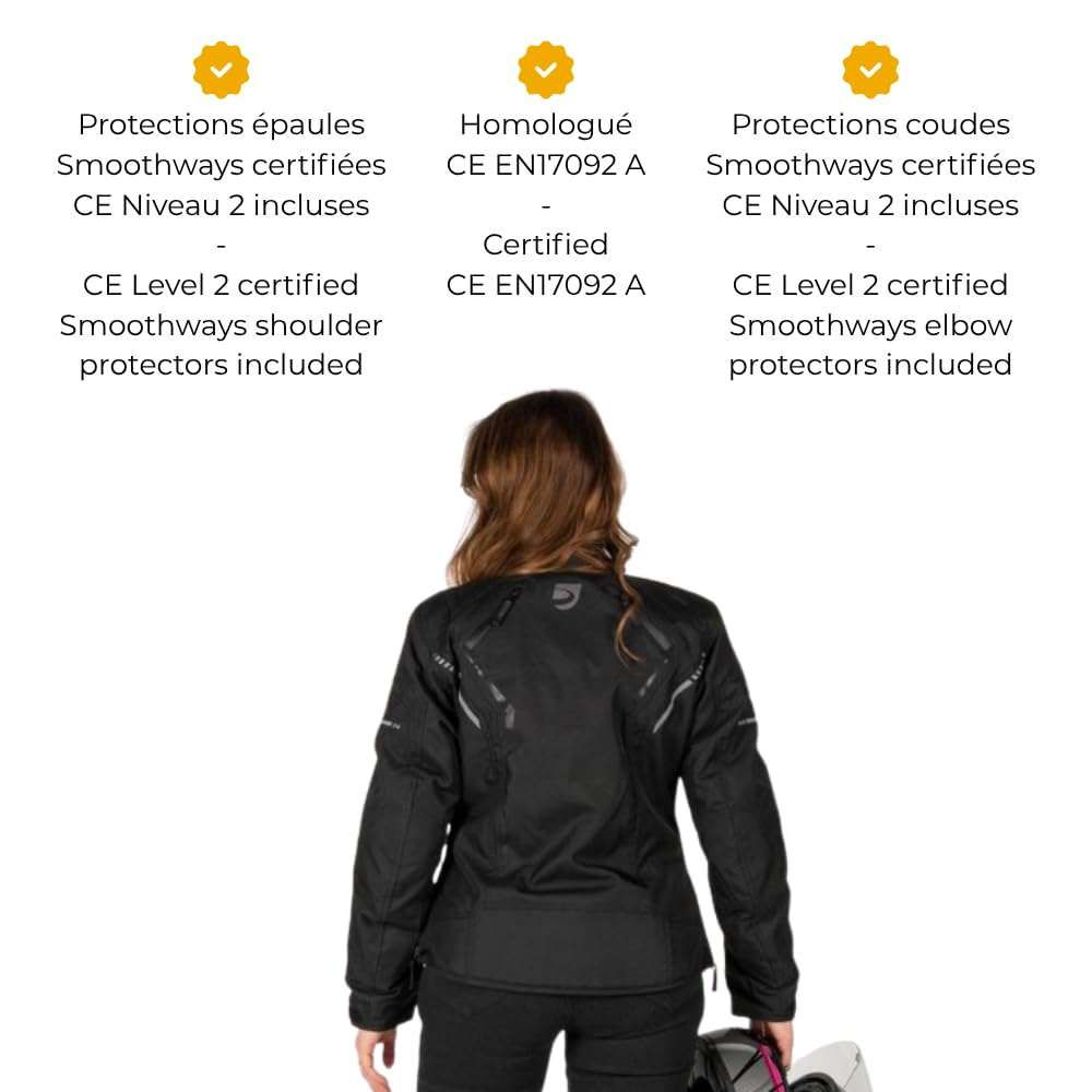 Blouson Moto JULIA femme Homologué EN17092 A Toutes saisons 44