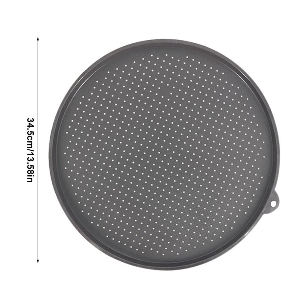 Moule à Pizza antiadhésif de 34 cm, Plaque à Pizza Ronde en Silicone, Moule à Pizza Profond, Outils de Cuisson