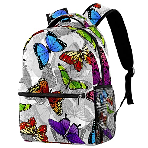 Sac à dos décontracté femme motif papillon pour soulager vos épaules avec style au quotidien