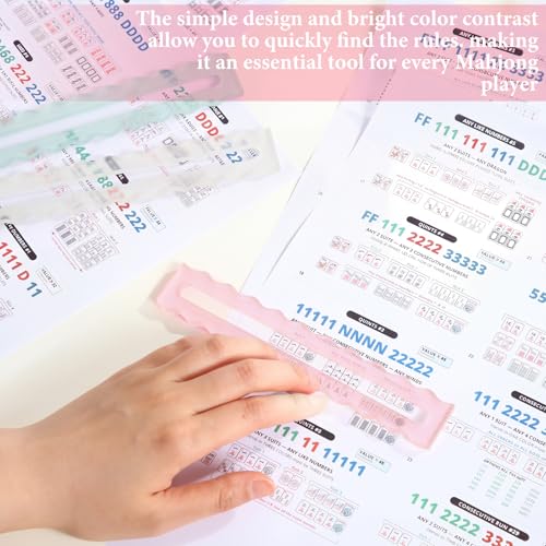 Mahjong Guide Line Finder Set 4 piezas acrílico miniatura 5