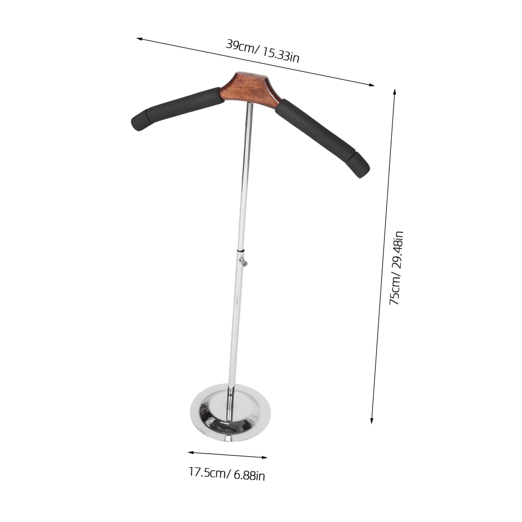 MUCKLILY Clothing Rack Multifunctional Display T-Shirt Stand Nonslip Hangers Modern Stainless Steel Base for Retail Boutiques