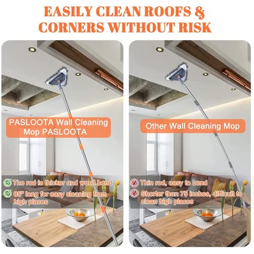 Fregona de limpieza triangular de 360 grados para eliminar polvo de esquinas difíciles y techos 6