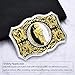 BBOTEN Western American Belt Buckle for Men Golden Floral Priest St Jude Belt Buckles Men Western Cowboy