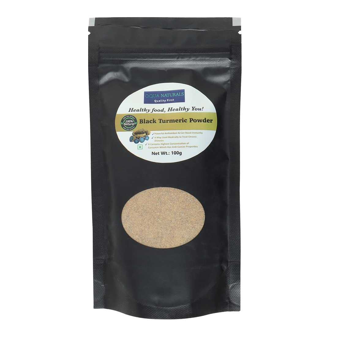 OQUA NATURALS Premium Black Turmeric Powder, Black Haldi Powder for Immunity Boosting - 100 gm (B0BRQM9MWG) Amazon Price History, Amazon Price Tracker