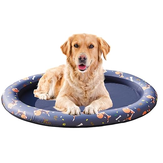Tsuchiya Hundepool, Aufblasbare Wasserhängematte Für Hunde, Float Swimming Pool Planschbecken Für Große & Kleine Hunde, Luftkissen Schwimmbad Luftmatratze Für Hunde Sommer, Garten, Draußen