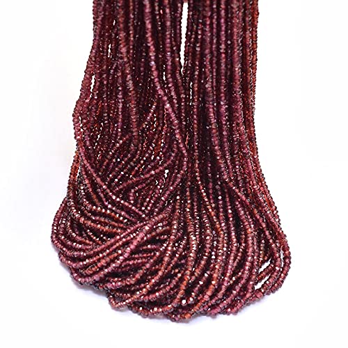 Perles grenat rouge à facettes pour bijoux artisanaux faits main