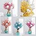 iDattel Natürliche Getrocknete Blumen,Blumen Natürliche Gemischte,DIY Natürliche Getrocknet Blumen Set für Kunst Basteln DIY Harz Scrapbooking Handwerk Karten Machen（Rosa weiße）