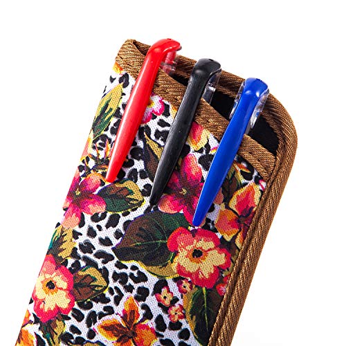 Image of TRIUMPH VISION Reading Glasses Pouch Eyeglass Sleeve Soft Case Slim 3 Pack | Alternative to Bulky Case Lightweight,Neoprene Lined Padded Protect Optical lens Slip in, Cute Pattern Portable for Daily Use