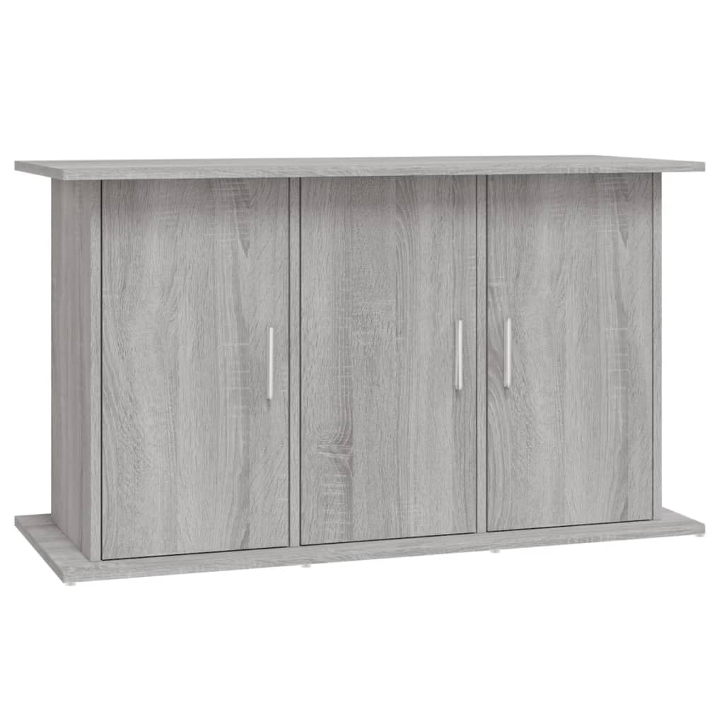 vidaXL Aquarium Stand, Fish Tank Cabinet with Storage, Fish Tank Stand for Home Living Room, Aquarium Cabinet, Grey Sonoma Engineered Wood