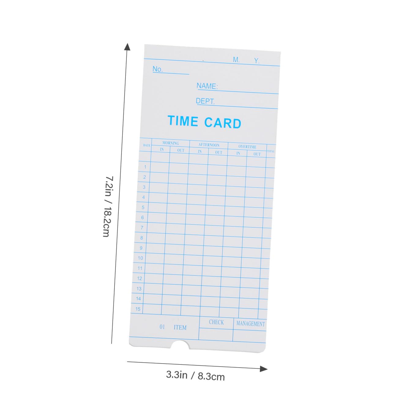 SEWACC Anwesenheitskarten und Feiner Verarbeitung 100 Doppelseitige aus Papier mit Flexiblem Design Stundenzettel und Zeiterfassung für Mitarbeiter im Büro
