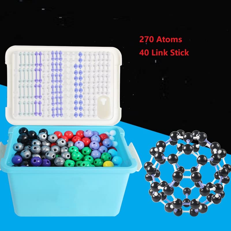 Kit de modelo molecular de química, juego de estudiantes o profesores para aprendizaje de química orgánica e inorgánica, motiva el aprendizaje del entusiasmo y eleva la imaginación espacial (STYLE05)