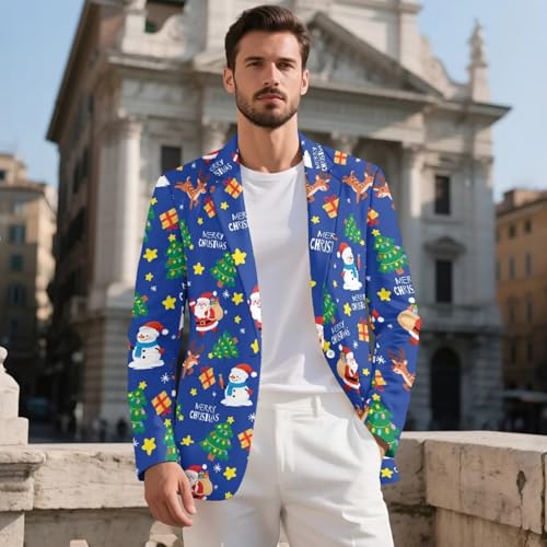 Mens Casual Sport Coat Blazer Lightweight Long Sleeve One Button Suit Jackets2