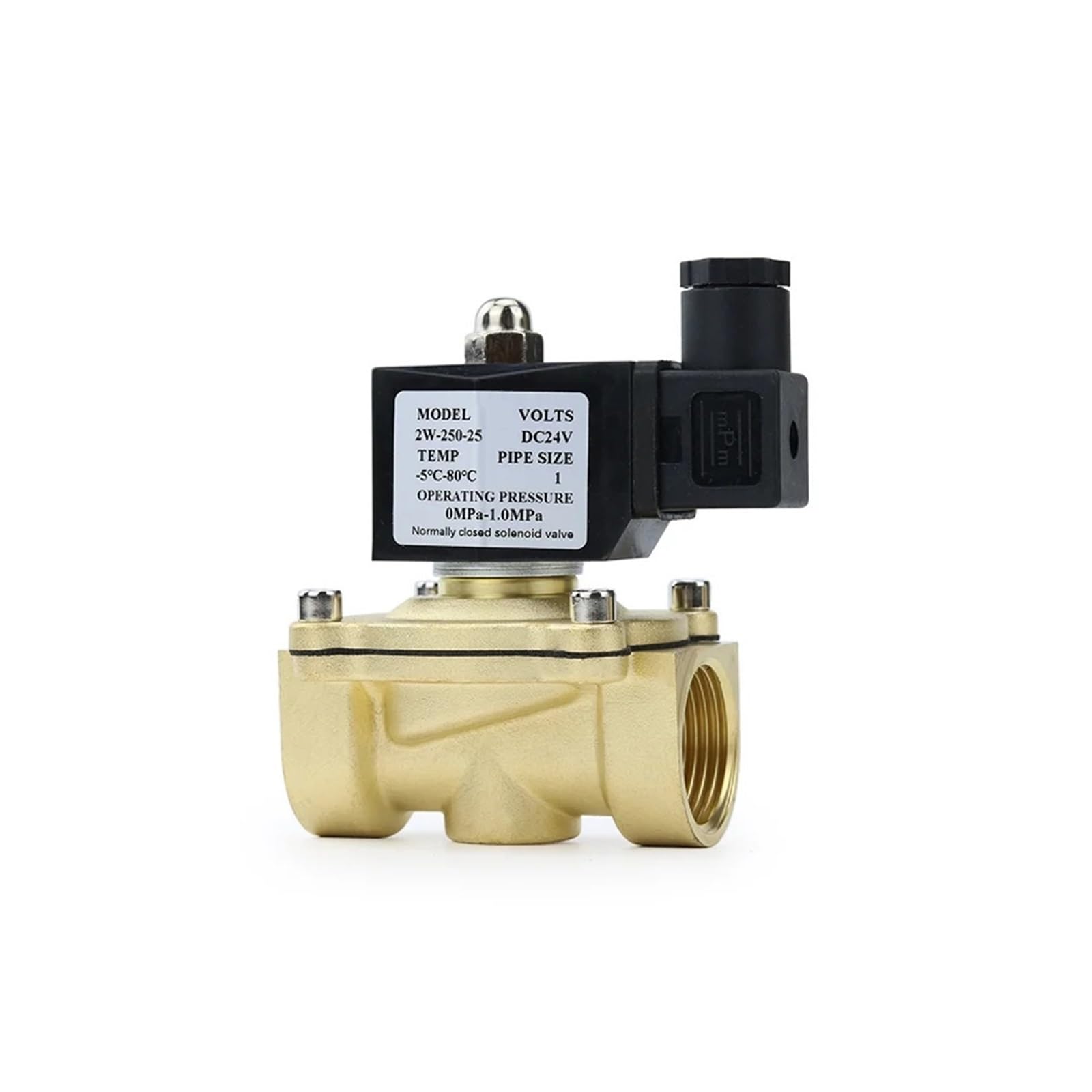 MXXDMOPD 1/4" 3/8" 1/2" 3/4" 1" DN8/10/15/20/25/32 Electric Solenoid Valve Normally Closed IP65 for Water Oil Air 12V 24V 220V 110V(Dn40,AC110V)
