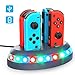 Produktbild T98 Ladestation für Nintendo Switch, 4 in 1 Joy-Con Controller Ladestation Mit Typ C Ladekabel, UFO Pferderennen Lampe Ladegerät für Nintendo Switch Joy-Con