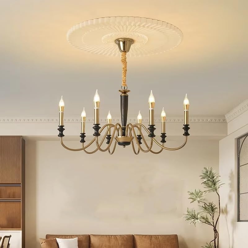Nordic Ceiling Chandelier ，for Living Room Foyer Bedroom Kitchen Dining Table Vintage Style Led Candle Lamp Home Hanging Lighting,Indoor Illumination