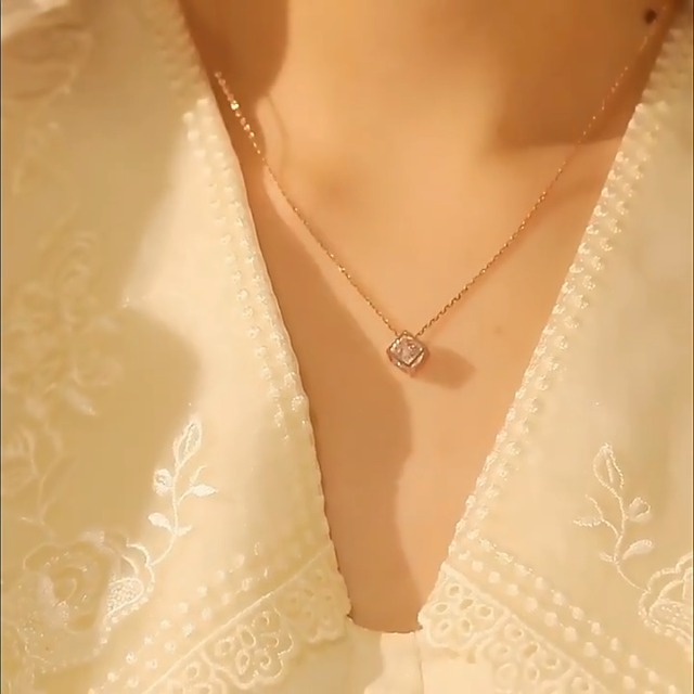 Amazon | [FANCIME] ネックレス レディース K18 ピンクゴールド