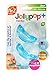 RaZbaby Jollypop Pacifier for Babies 3 Months and Up, USA Made, Natural Shaped Orthodontic Binky, Lovingly Shared in NICUs & Hospitals Worldwide, Medical-Grade 100% BPA-Free - 2 Pack - Blue