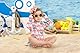 BesserBay Baby Mädchen Sonnenschutz Rash Guard UPF 50+ Rundhals Einteiliger Badeanzüge Flamingo 3-6 Monate