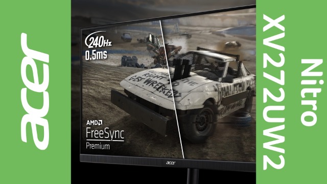 acer Nitro XV272WU2 27 inch Quad HD (2560 x 1440) Gaming Monitor