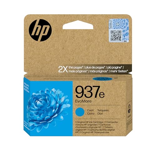 HP Cartouche d'encre Cyan Originale EvoMore 937e